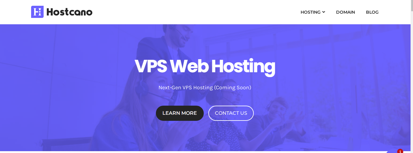 VPS web hosting Hostcano